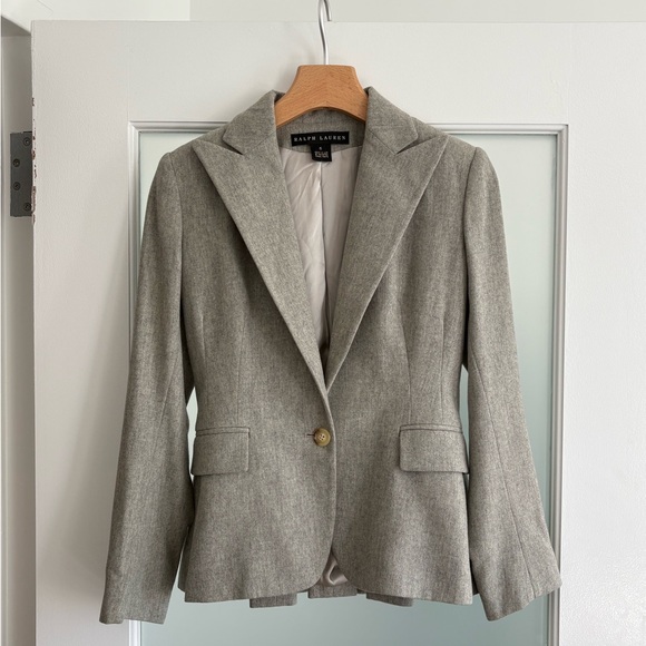 Ralph Lauren Jackets & Blazers - Ralph Lauren Women's Cashmere Gray Blazer